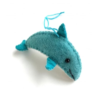 Nepal Felt Dolphin Ornament