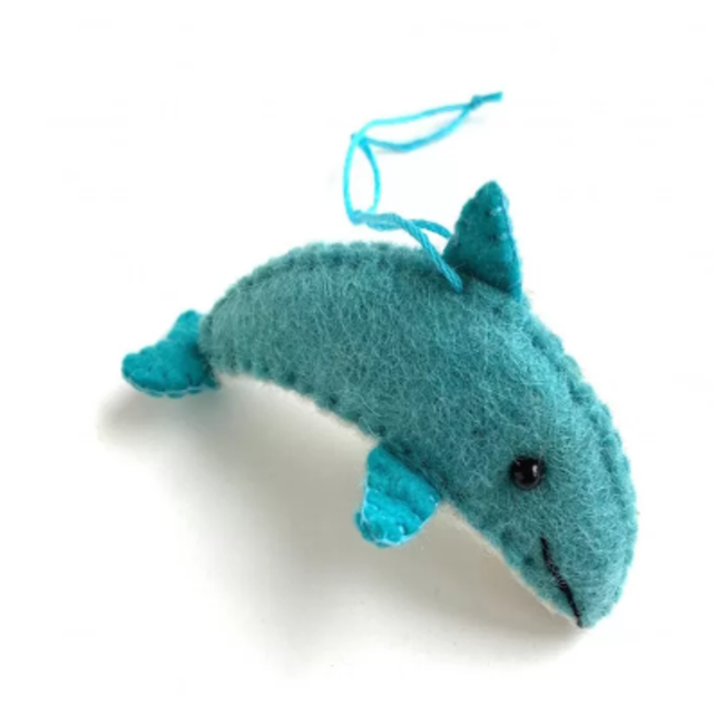 Felt Dolphin Ornament