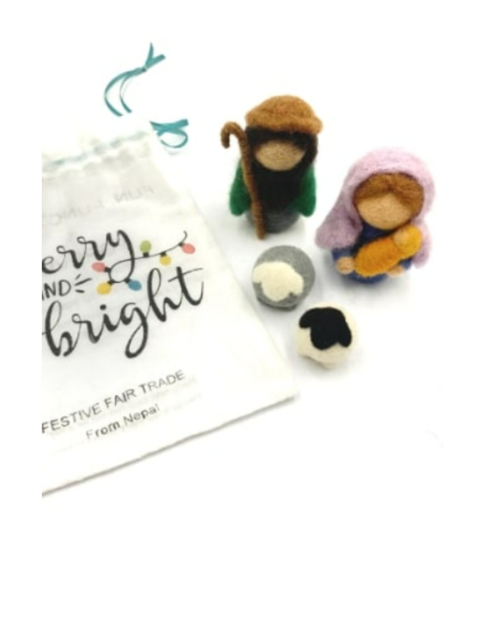 Nepal Simple Felt Nativity, Nepal