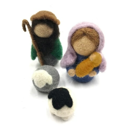 Nepal Simple Felt Nativity, Nepal