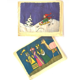Nepal Batik Holiday Card, Nepal