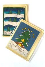 Nepal Batik Holiday Card, Nepal