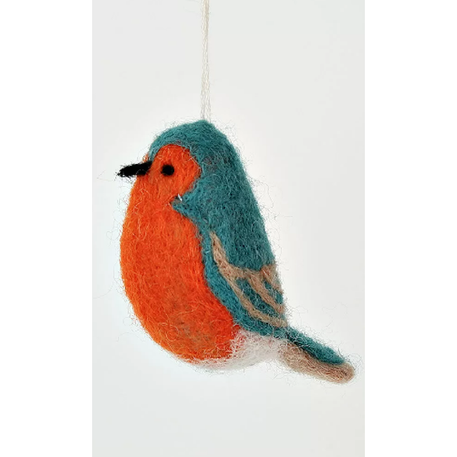 Felt Wild Bird Ornament