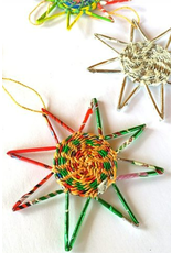 Nepal Gum Wrapper Star Ornament, Nepal