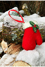 Nepal Felt Mitten Ornament, Nepal
