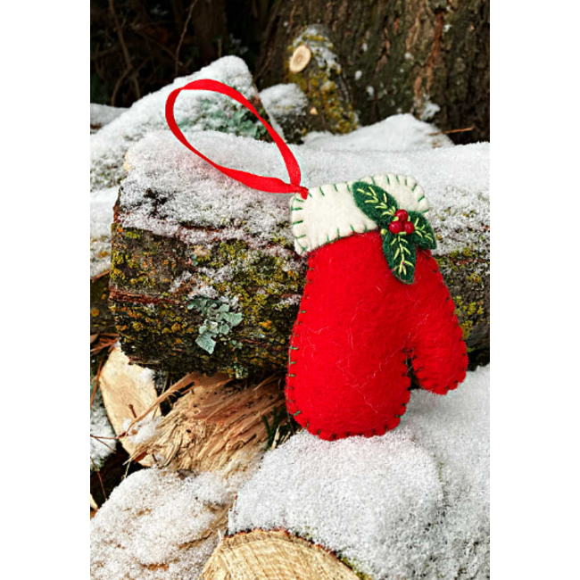 Felt Mitten Ornament