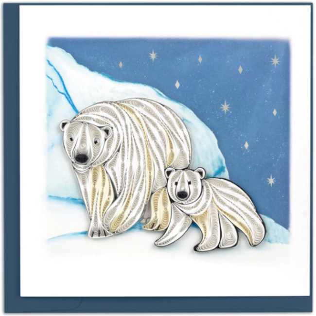 Quilled Card - Polar Bears