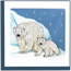 Vietnam Quilled Card - Polar Bears