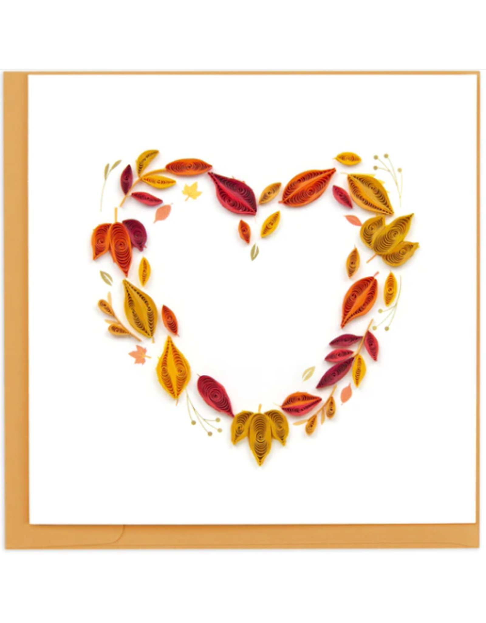 Vietnam Quilled Fall Foliage Heart Card, Vietnam