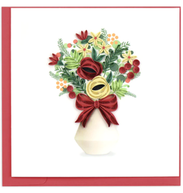 Vietnam Quilled Holiday Bouquet Card, Vietnam