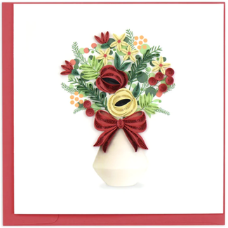 Vietnam Quilled Card - Holiday Bouquet