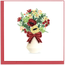 Vietnam Quilled Card - Holiday Bouquet
