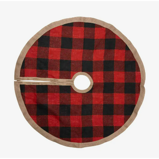 Bangladesh CLEARANCE Buffalo Check Tree Skirt