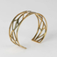 CLEARANCE Cut Leaves Brass Bangle