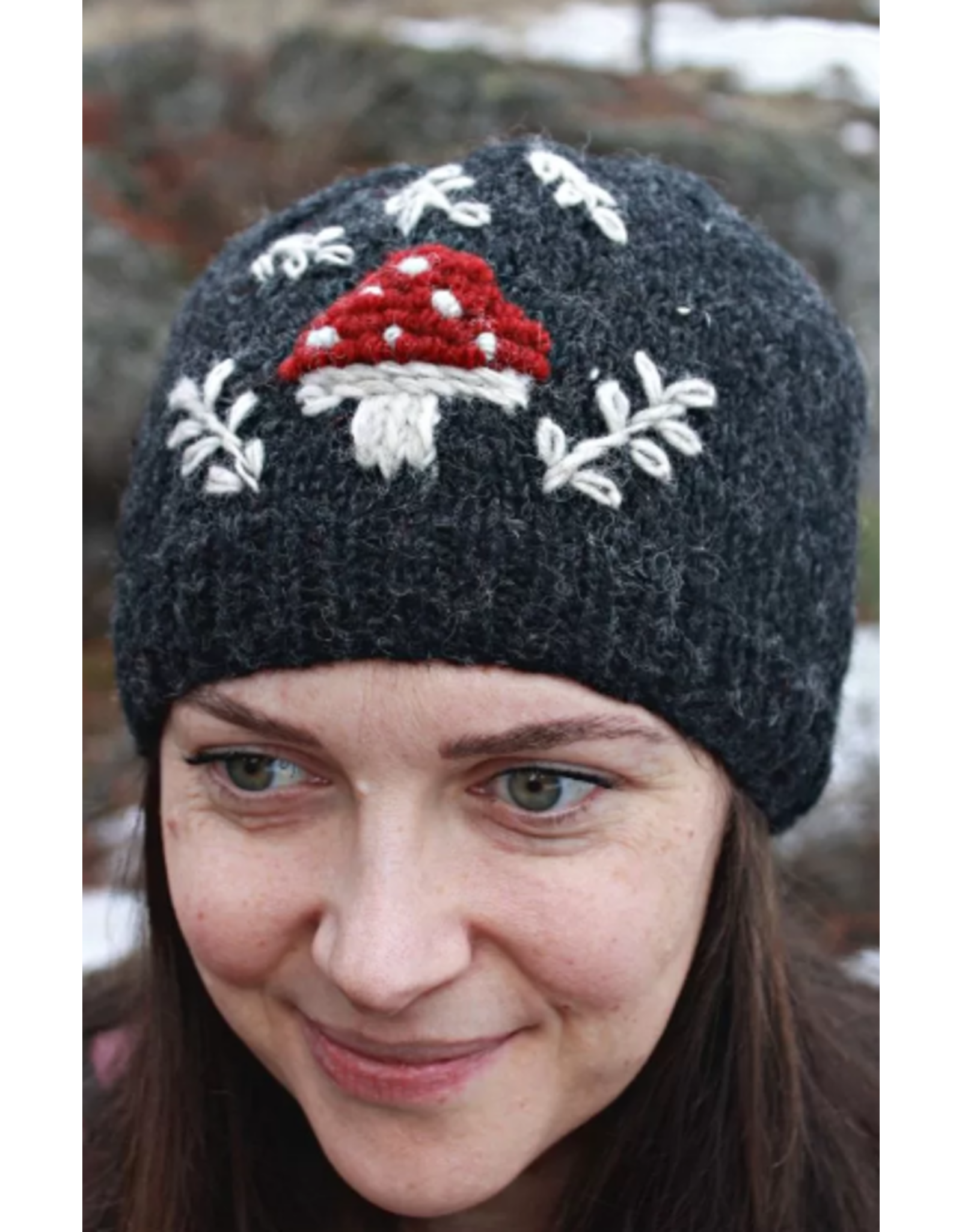 Nepal Knit Mushroom Hat , Nepal