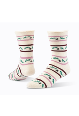 Argentina Wool Snuggle Socks - Acorn/White