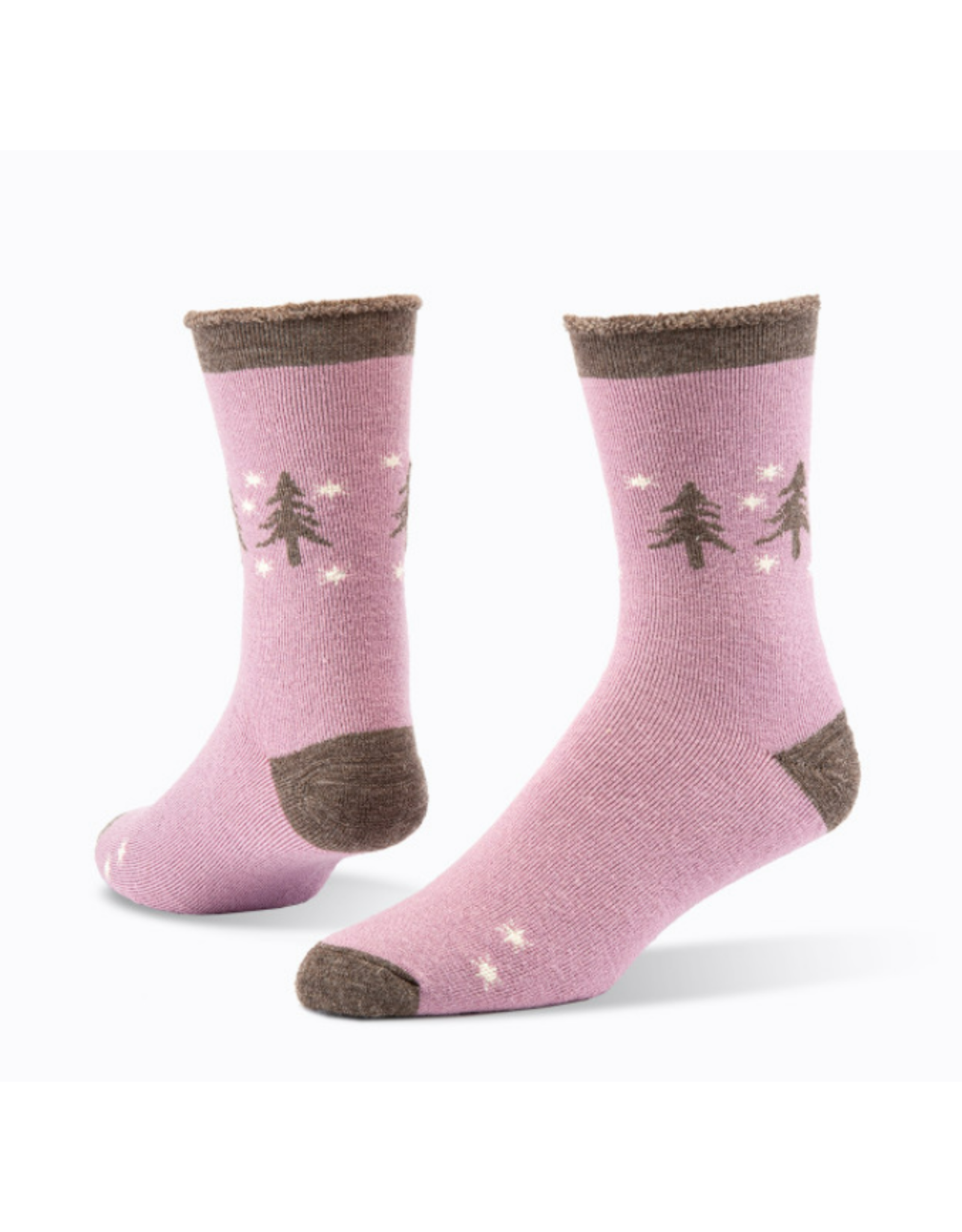 Argentina Wool Snuggle Socks - Forest/Purple