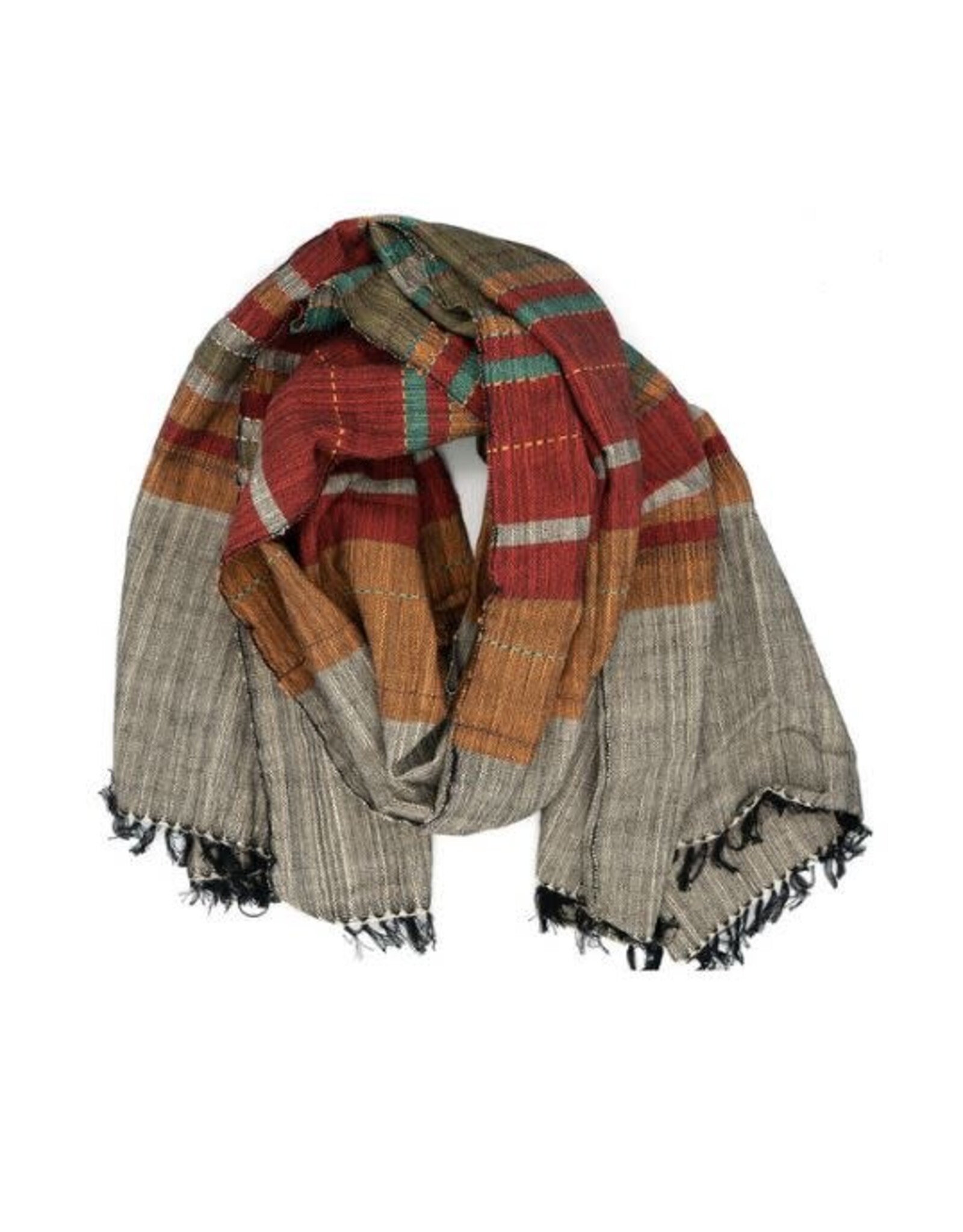 Vietnam Woven Desert Stripe Scarf, Vietnam