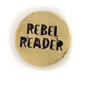 India Rebel Reader Brass Pin