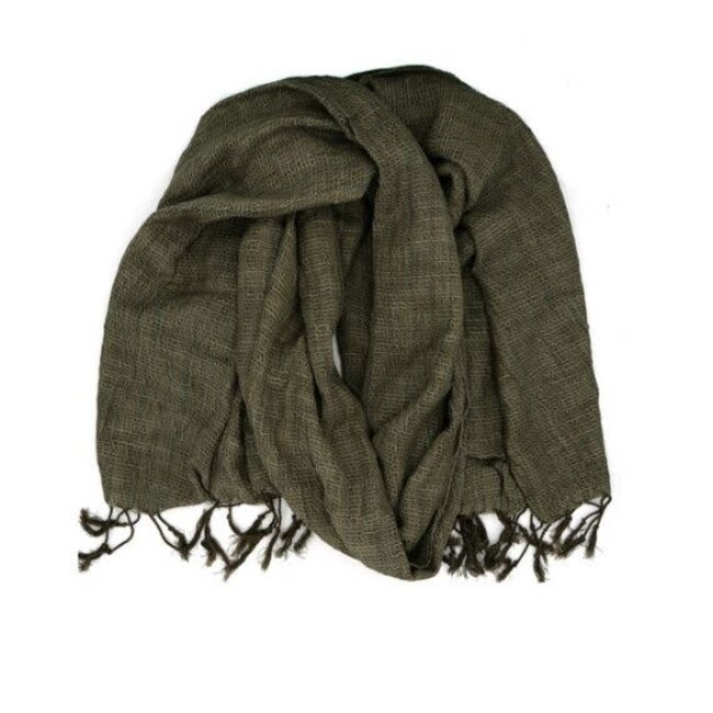 Woven Simplicity Scarf - Moss