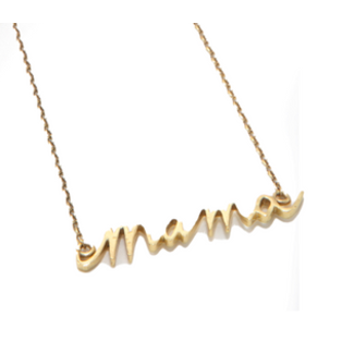 India CLEARANCE Mama Necklace - Brass