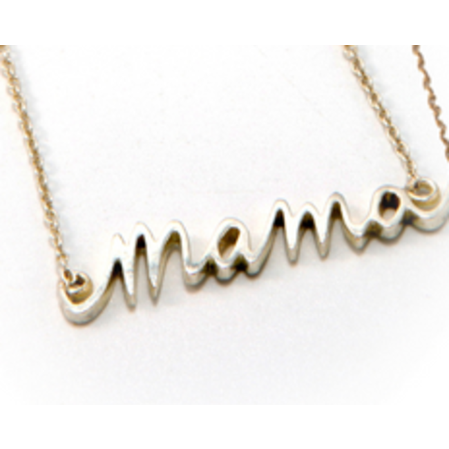 Mama Necklace - Sterling Silver