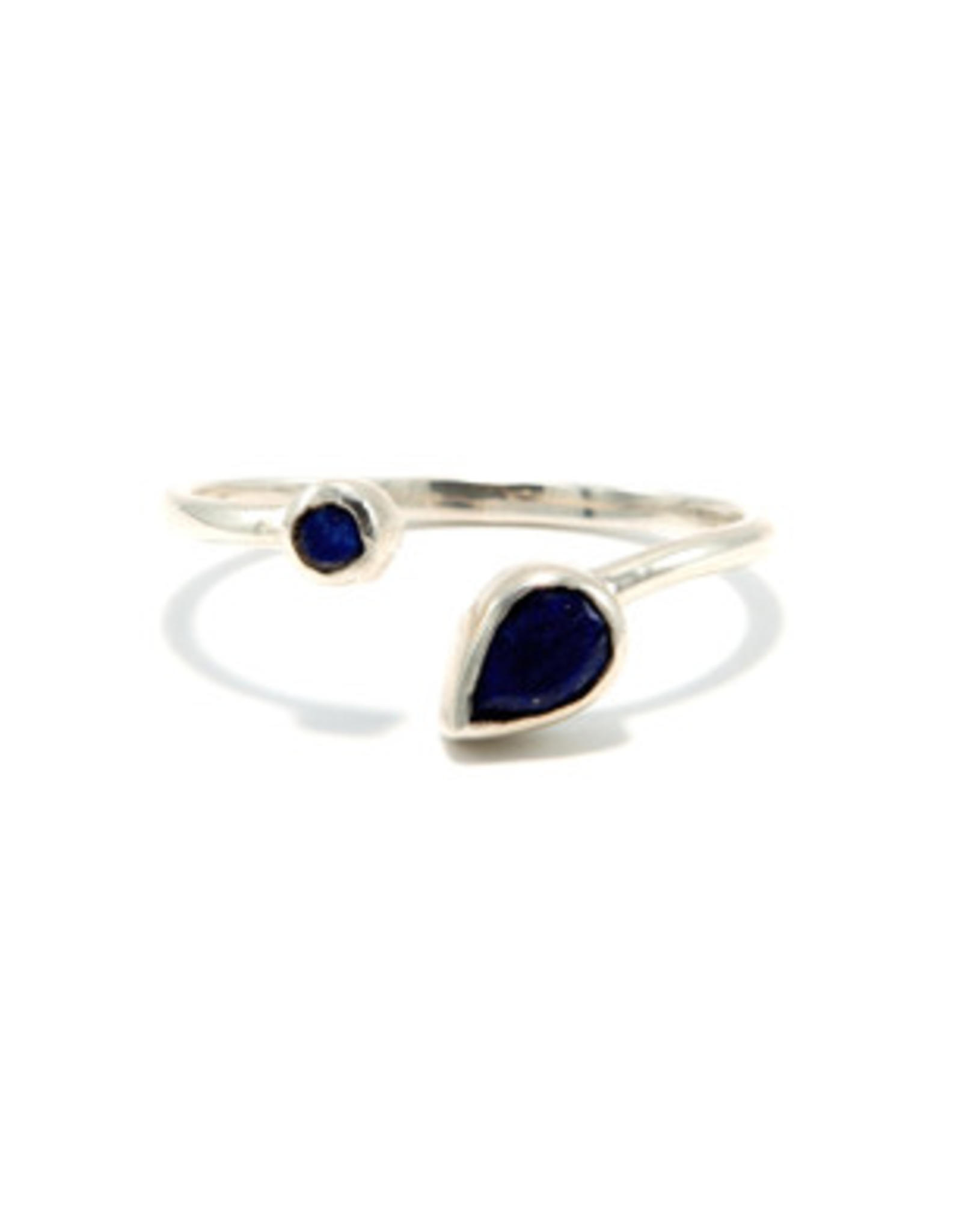 India Medusa Lapis Sterling Silver Ring, India