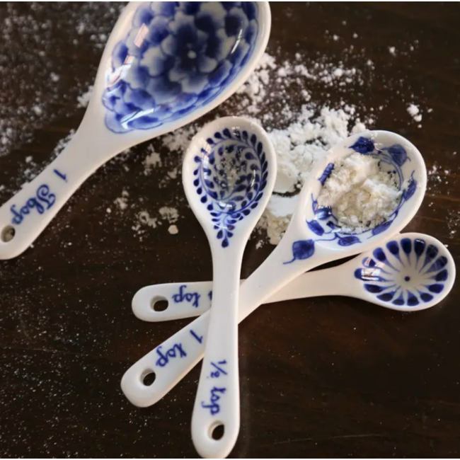 Blue Floral Measuring Spoons