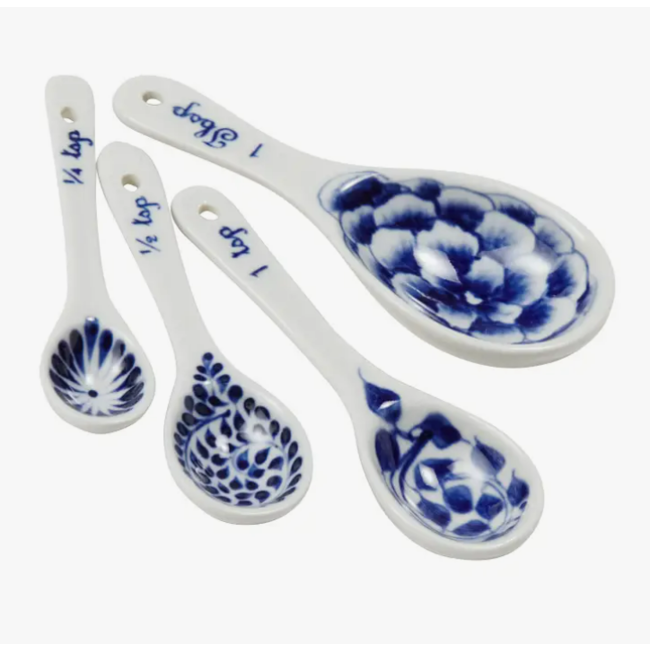 Measuring Spoons - Blue Floral