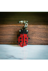 Guatemala Beaded Keychain - Ladybug, Guatemala