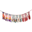 India Upcycled Sari Macrame Bunting