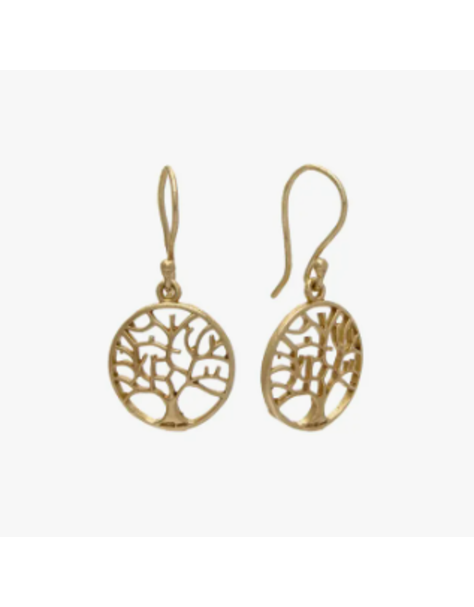 India Tree of Life Earrings - Gold, India