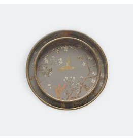 India Round Vanity Tray - Hummingbird, Small 7"D, India