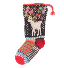 Nepal Knit Christmas Stocking - Reindeer, Nepal