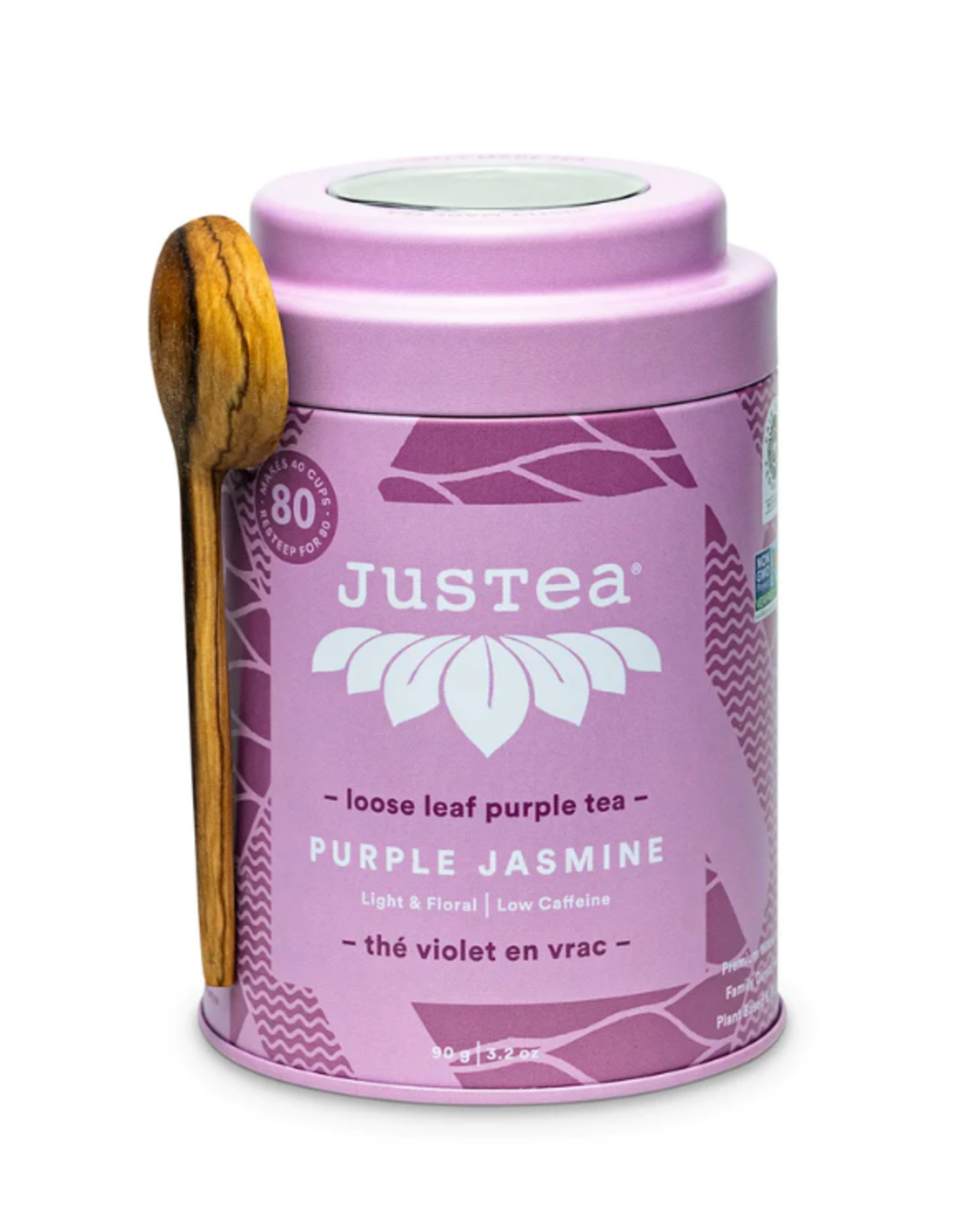 Kenya JusTea - Purple Jasmine Tin w/ Spoon