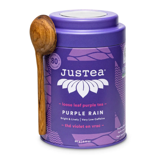 JusTea - Purple Rain Tin w/ Spoon