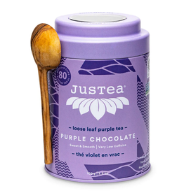 Kenya JusTea - Purple Chocolate Tin w/ Spoon, Kenya