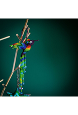 Guatemala Beaded Hummingbird Ornament - Large, Guatemala