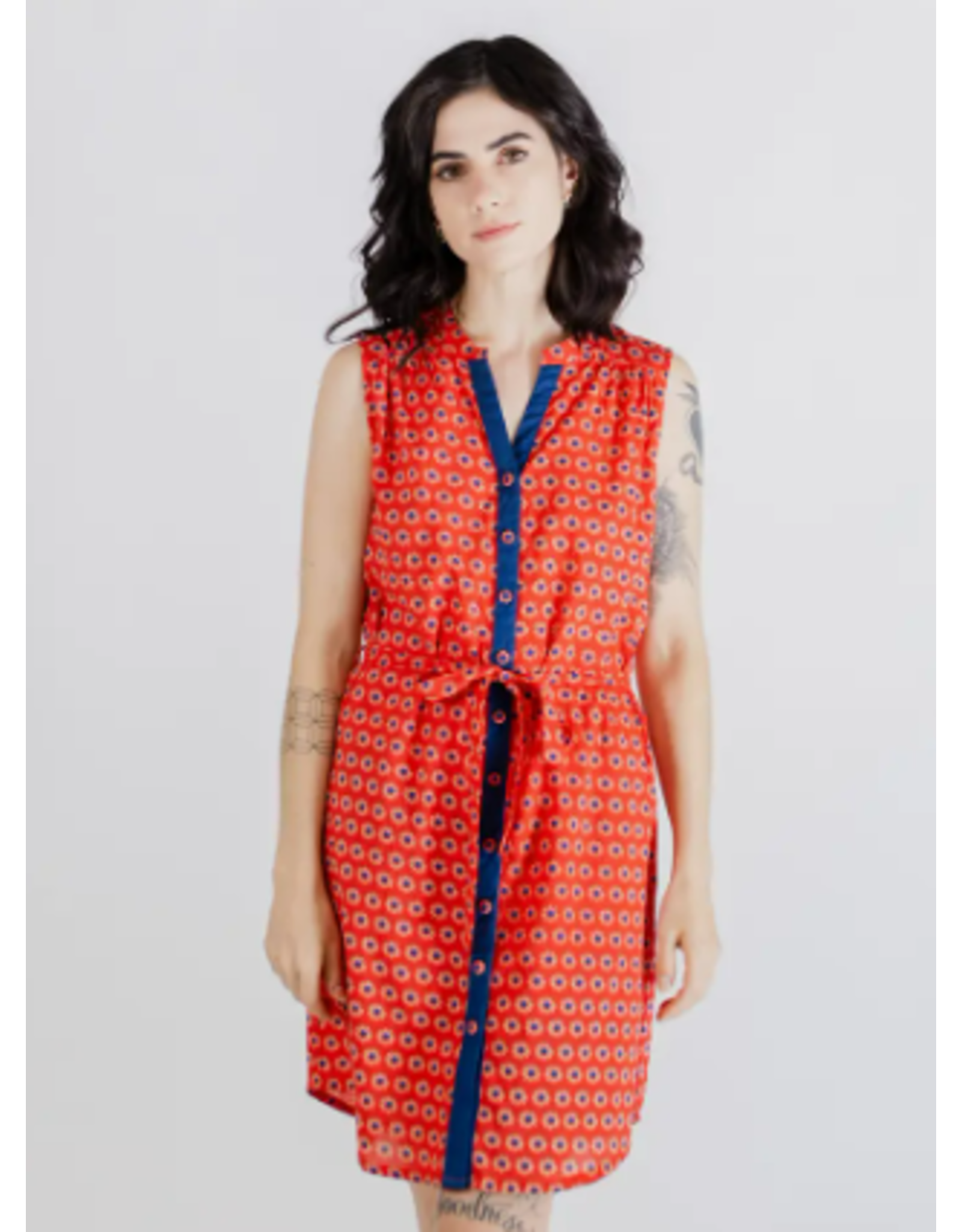 India Thalia Shirt Dress Poppy Suns, India