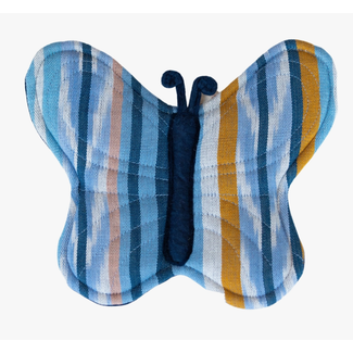 Guatemala Butterfly Potholder - Azure