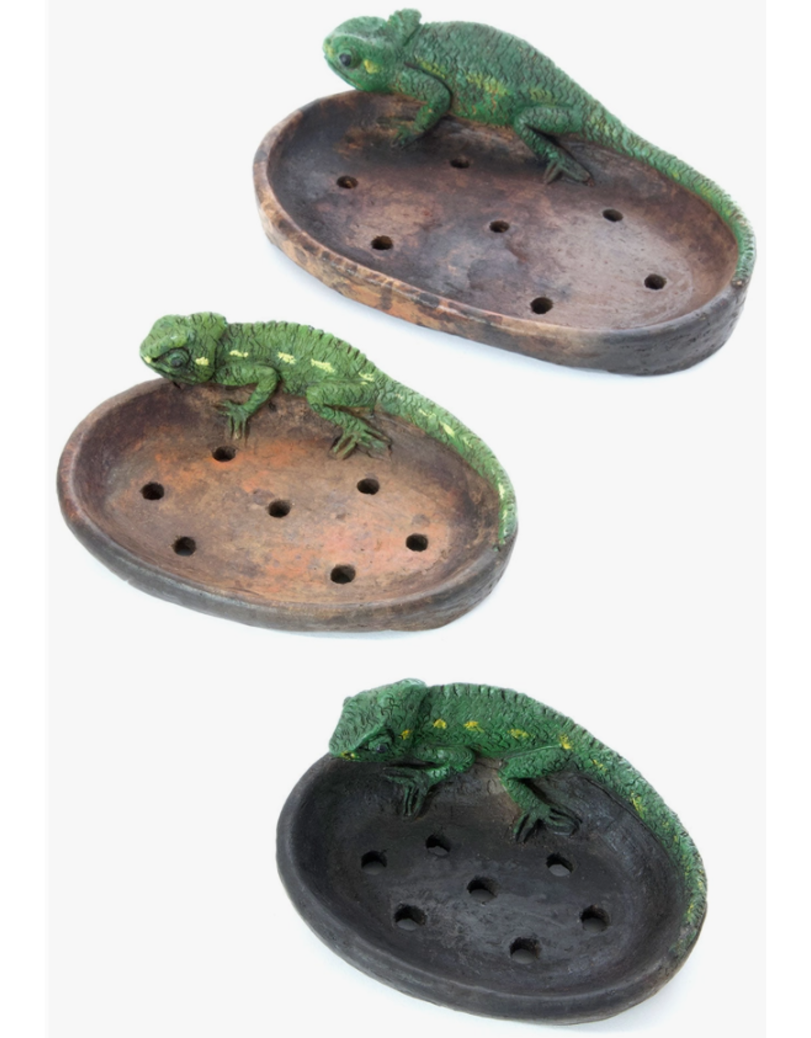 Kenya Chameleon Ceramic Soap Dish, Kenya