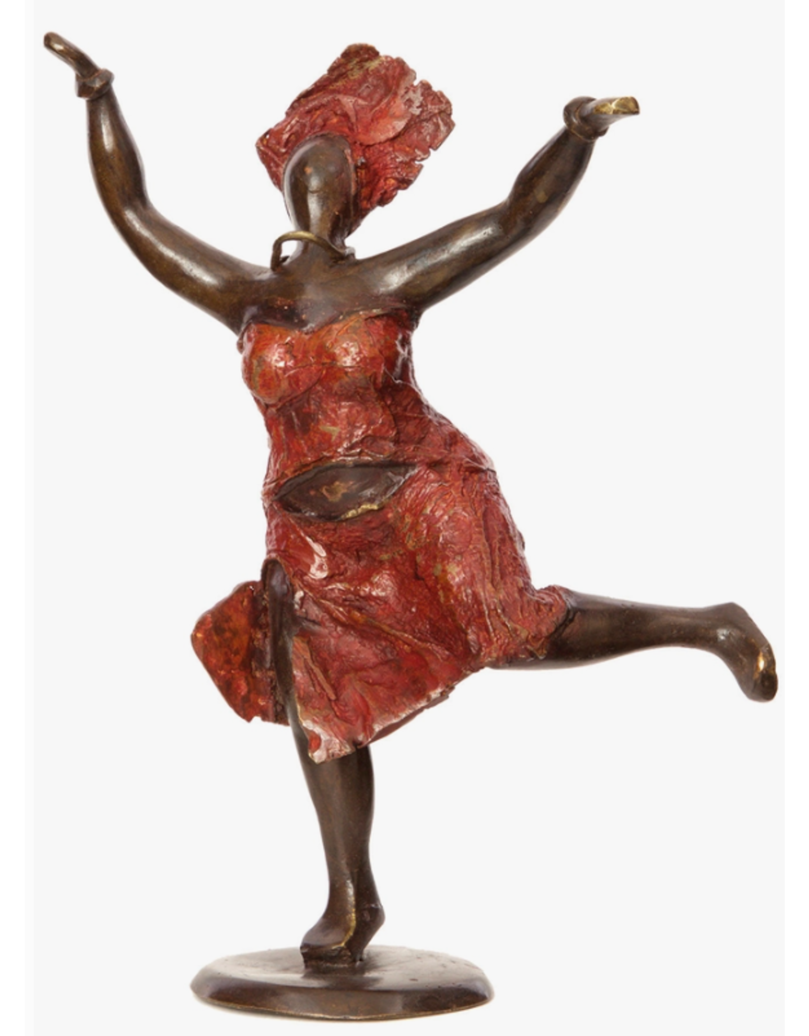 Burkina Faso Dancing Joy Lost Wax Statue, Burkina Faso