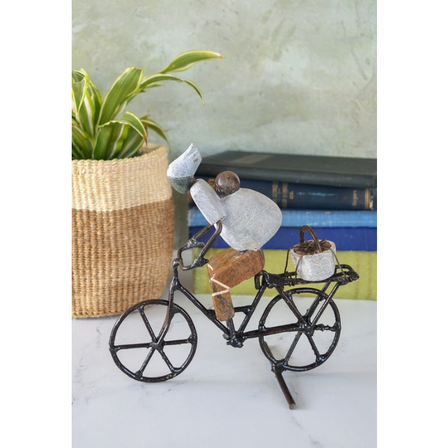 Shona Mother & Baby on Bike