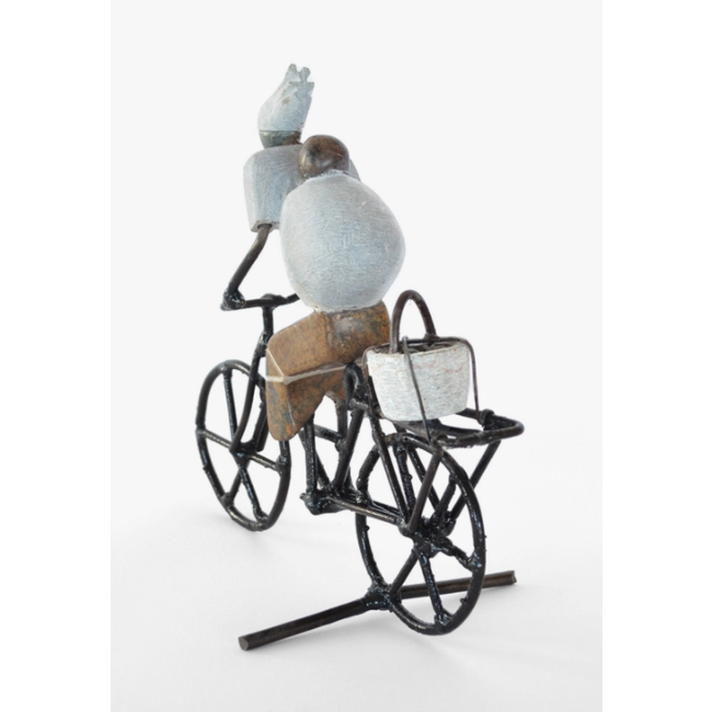 Shona Mother & Baby on Bike