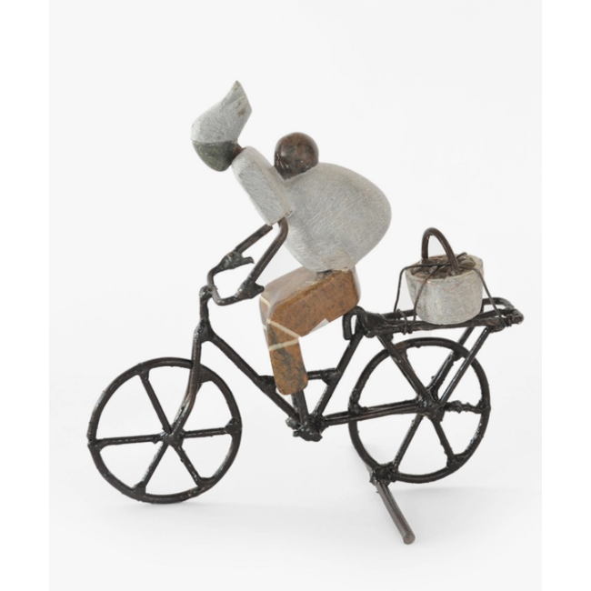 Shona Mother & Baby on Bike