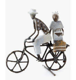 Zimbabwe Shona Couple on Bike, Zimbabwe