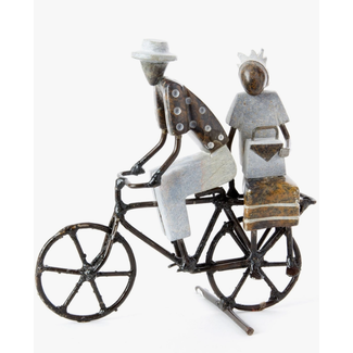 Zimbabwe Shona Couple on Bike Zimbabwe Shona Couple on Bike