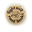 India Fight Evil Read Books Brass Pin