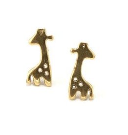 India Stand Tall Giraffe Stud Earrings, India
