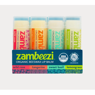 Zambia Core 4-pack Organic Beeswax Lip Balm